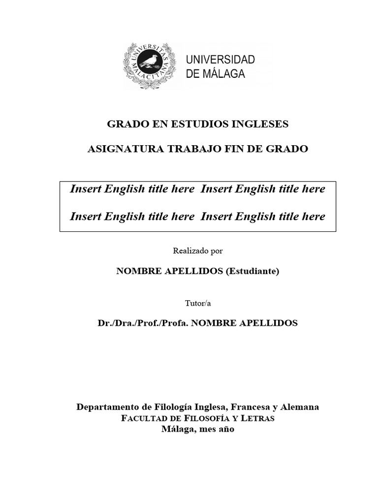 Project template pdf text