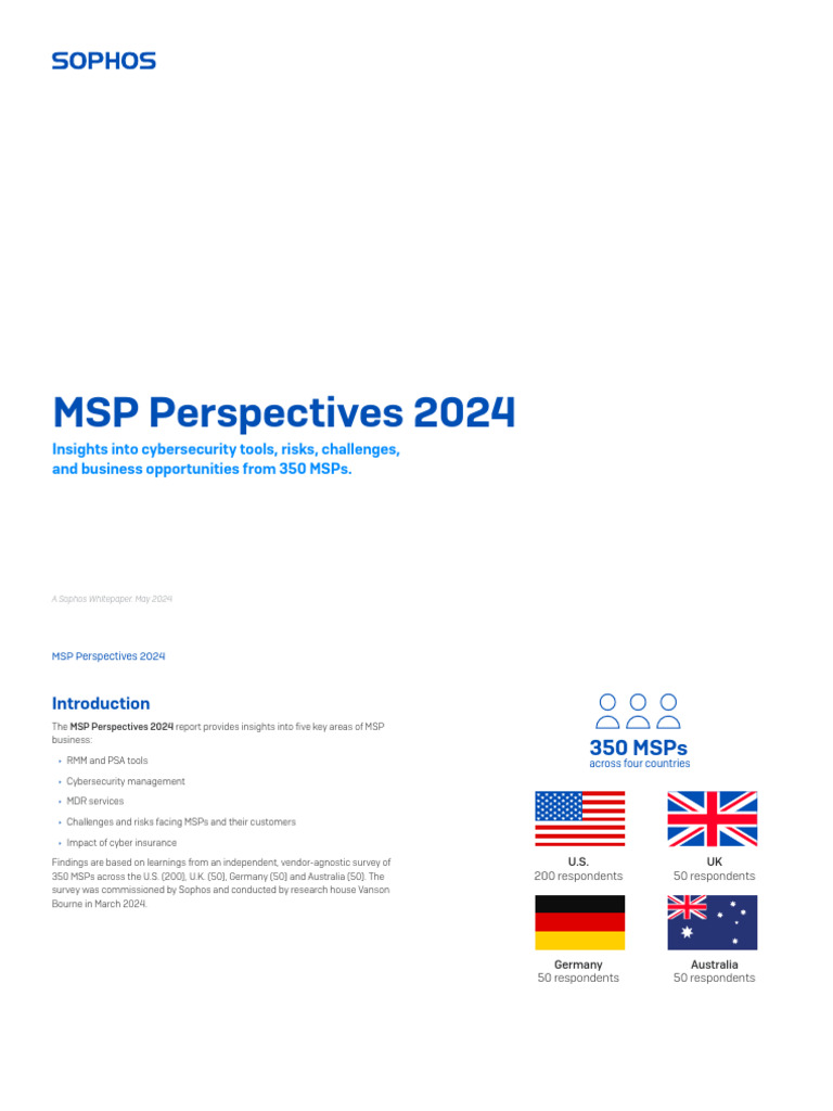 Sophos MSP Perspectives Report | PDF | Computer Security | Security
