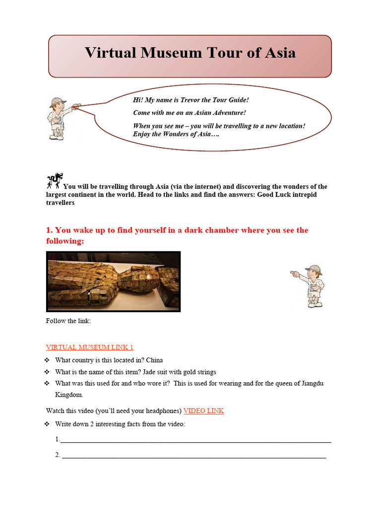 Explore Asia: Virtual Museum Adventure | PDF