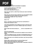 Housekeeping Script PDF | PDF | Scribd
