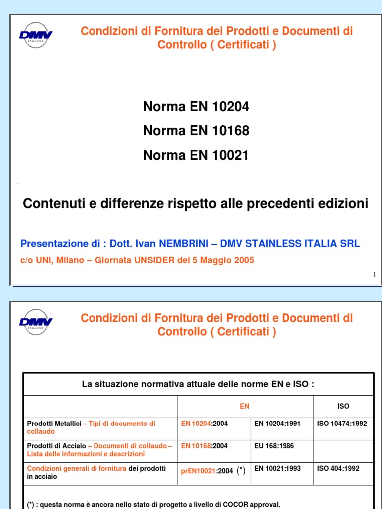 En 10204 steel engineering