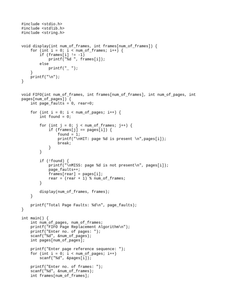 Fifo C | PDF