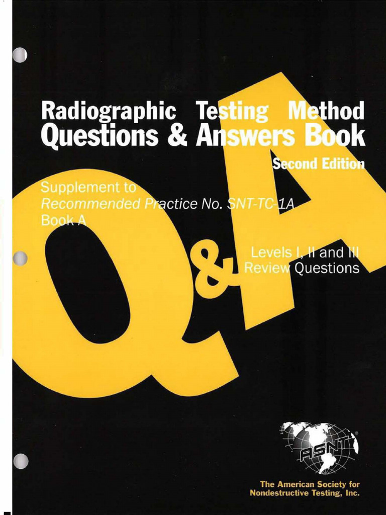 Radiographic Testing Q&A Guide | PDF | Radiography | X Ray