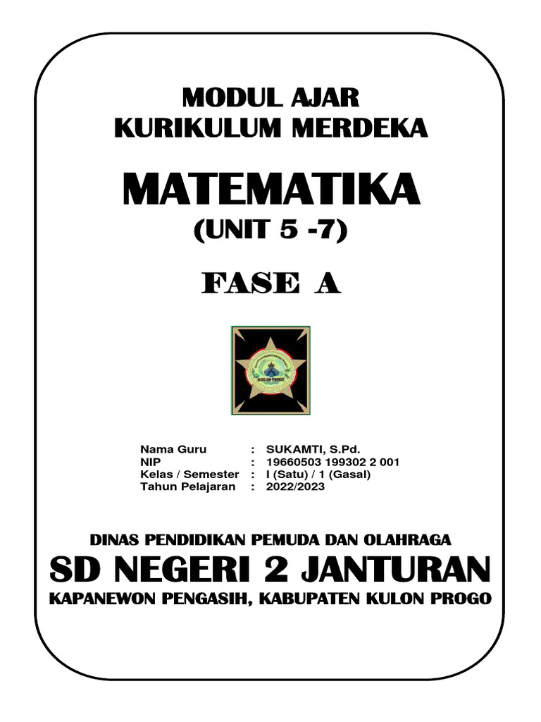 Modul Ajar Matematika (4-7) Kumer | PDF | Karier & Perkembangan ...