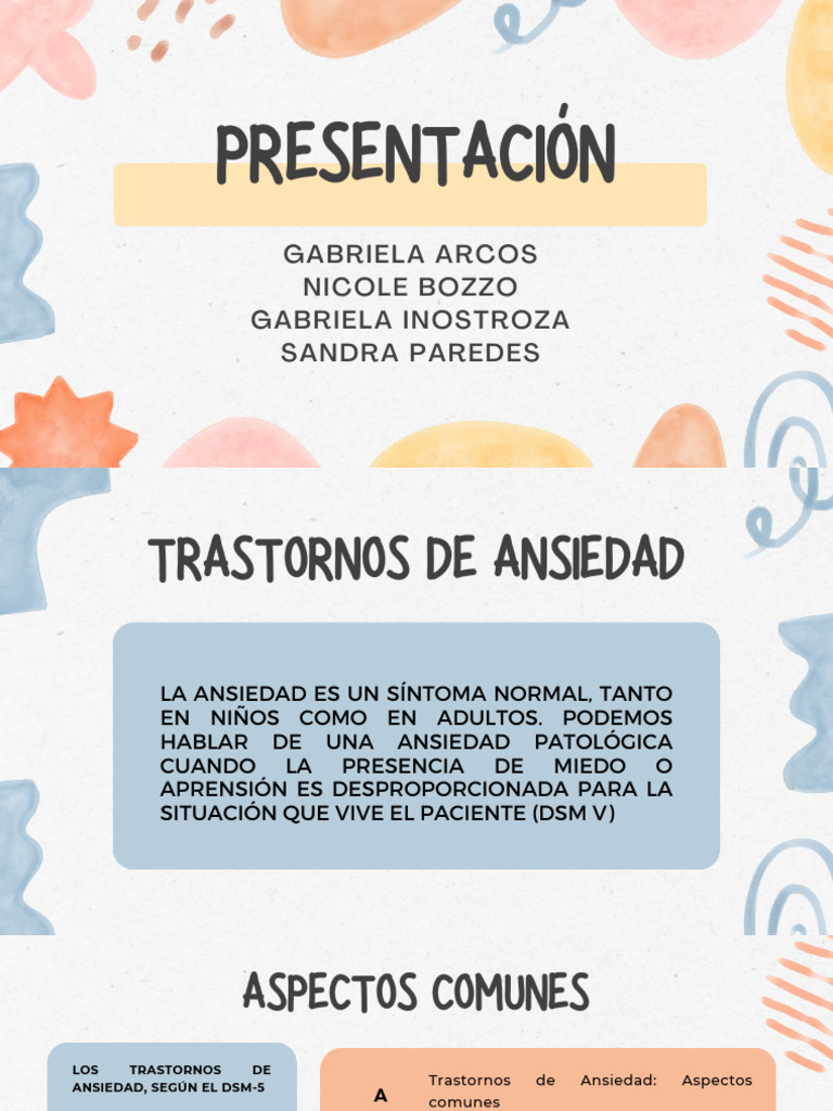 Trastornos de Ansiedad Infantil | PDF | Trastorno de ansiedad | Ansiedad