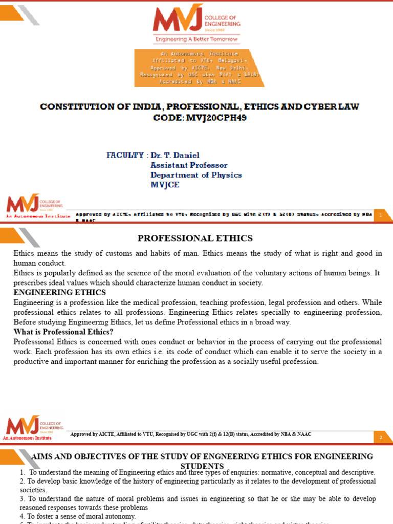Engineering Ethics and Professional Responsibility | PDF | Profession