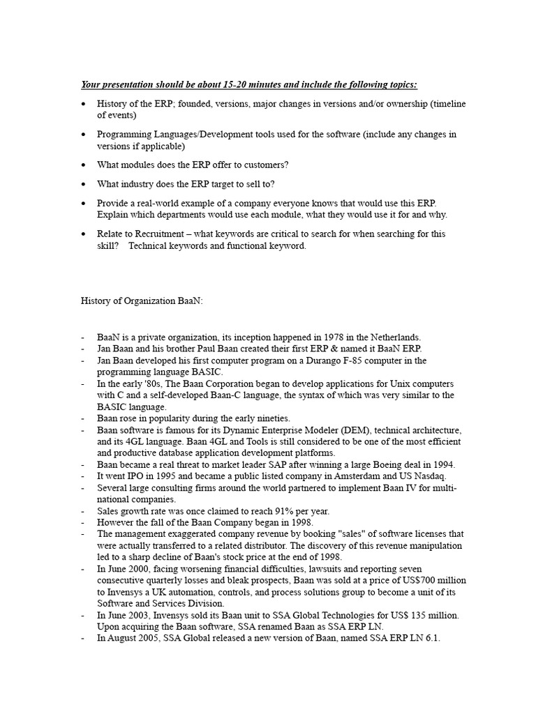 Infor ln baan sunny 2024 pdf software engineering computing
