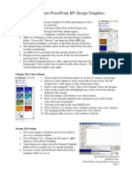 Intermediate Powerpoint XP: Design Templates: Create A Design Template