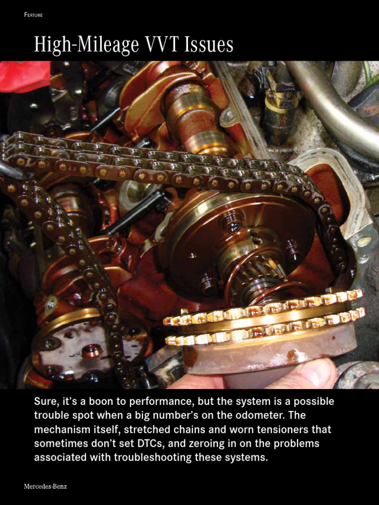 High-Mileage VVT Issues in Mercedes-Benz | PDF | Engineering | Machines