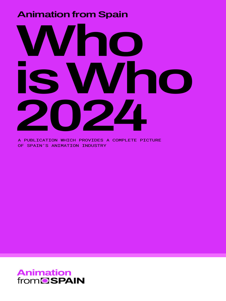 Animation from spain who is who 2024 1 pdf spain