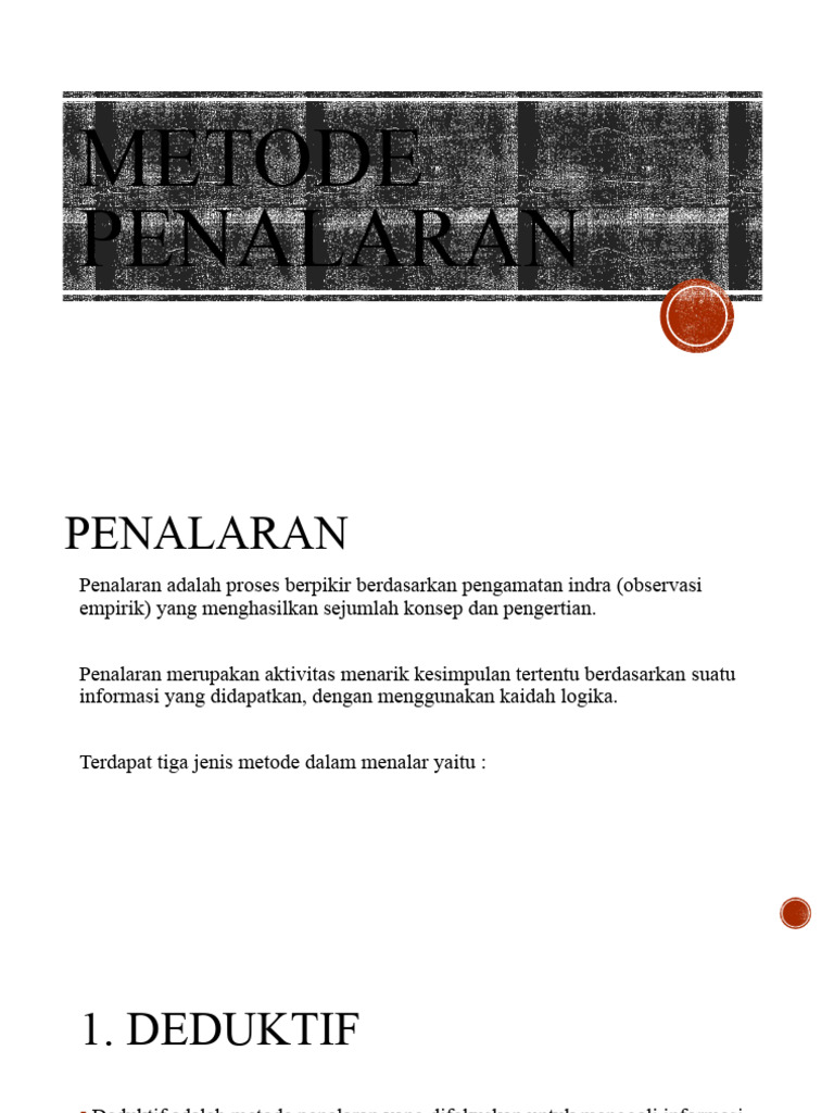 Metode Penalaran: Deduktif, Induktif, Abduktif | PDF