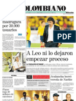 El Colombiano Primera Pagina Dic 14 2011