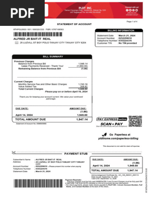 Billing Statement