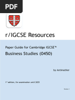 Cambridge IGCSE Business Studies Coursebook | PDF