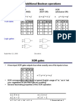 Review: Additional Boolean Operations