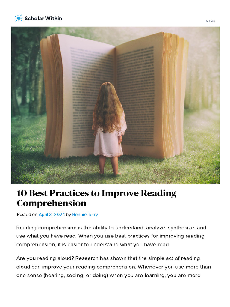 10 Tips for Better Reading Comprehension | PDF | Reading Comprehension ...