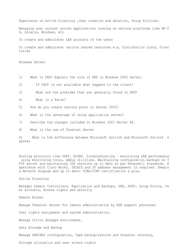 GAM | PDF | Active Directory | Windows Server 2003