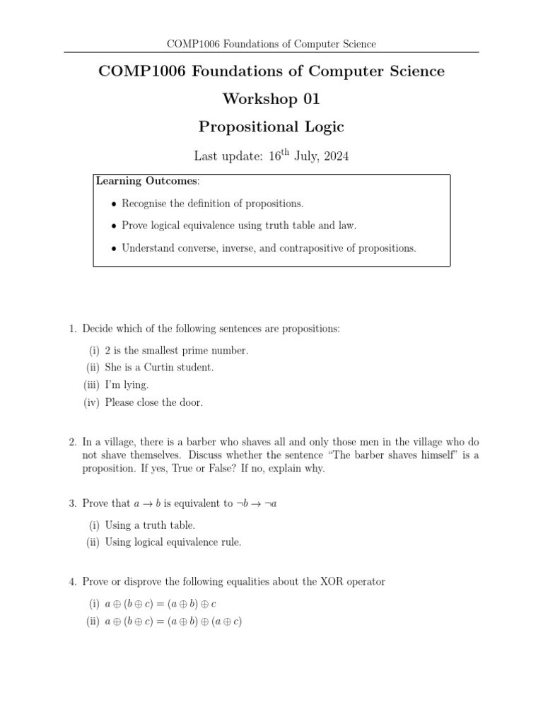 Week 1 Work Sheet | PDF