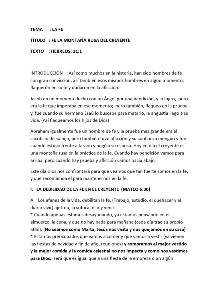 La Montaña Rusa de la Fe Cristiana | PDF | Cristo (título) | Fe
