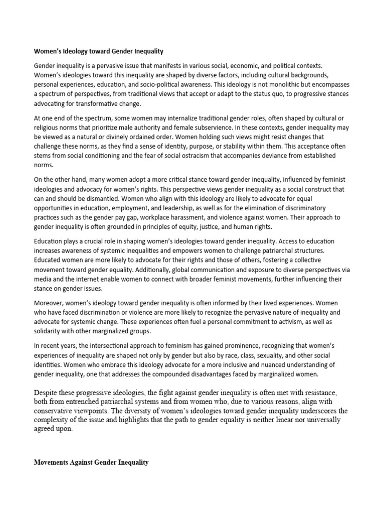Women | PDF | Feminism | Gender Studies