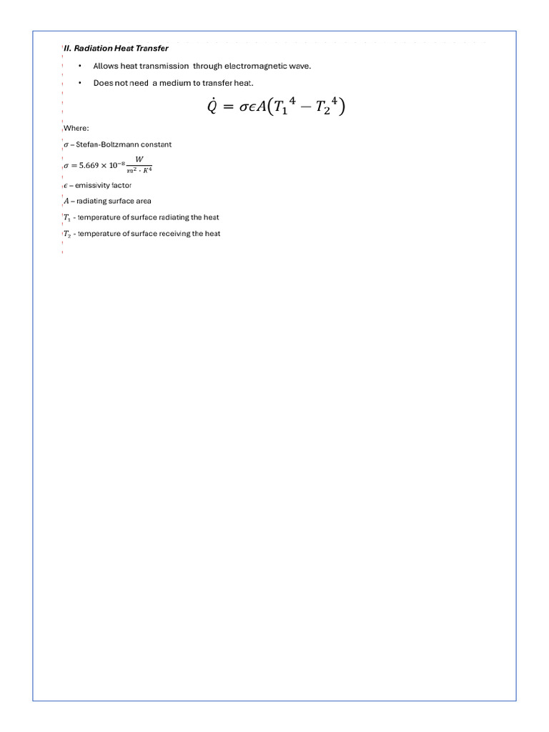 Radiation Heat Transfer | PDF