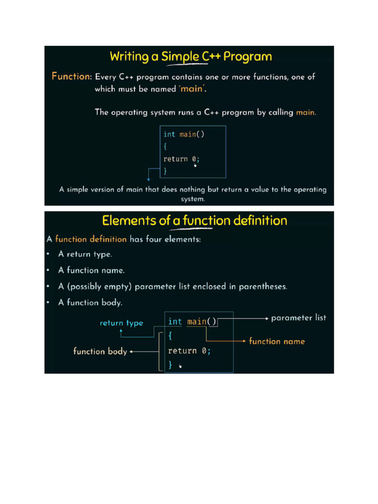 02 Writing a simple program in C++ | PDF