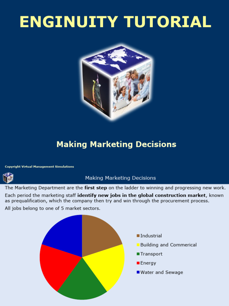 Enginuity Tutorial Making Marketing Decisions | PDF | Marketing | Risk