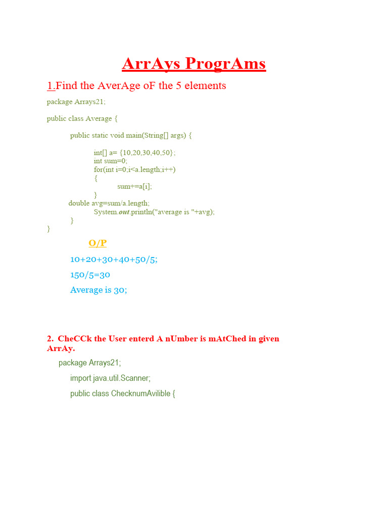 1D ArraysProgrammsUpdates | PDF | Computer Science | Software Development