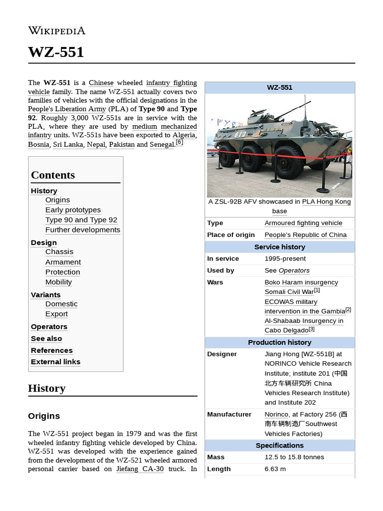WZ 551 | PDF | Military Science | Armoured Vehicles