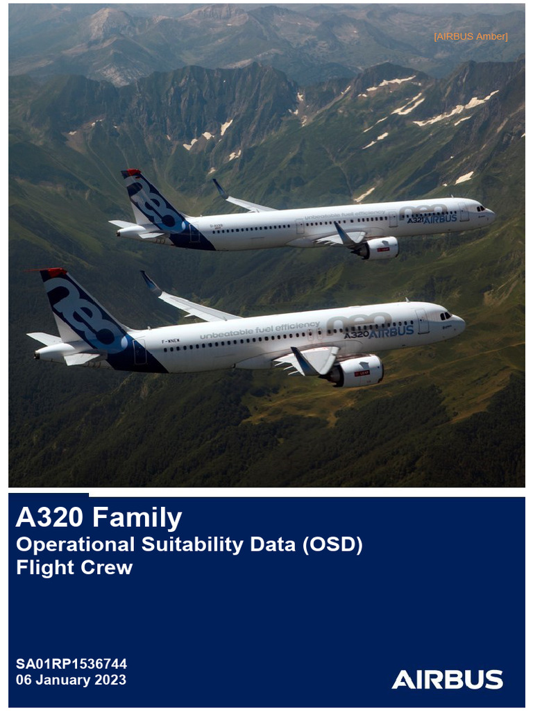 A320 Flight Crew Operational Data Report | PDF | Transport | Jet Aircraft