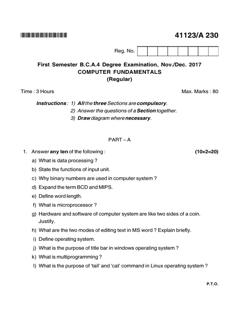 Computer fundamental question bank pdf computer data storage