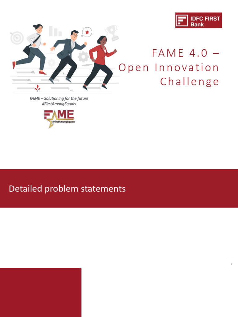 Idfc open innovation challenge final problem statements pdf