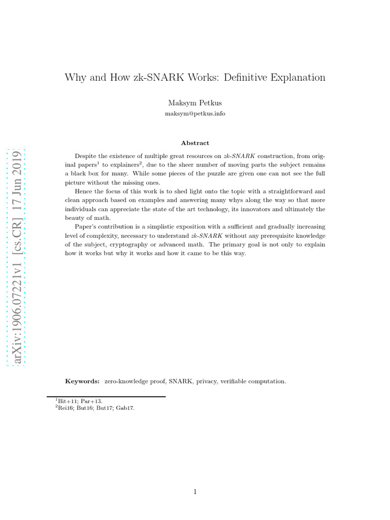 Understanding zk-SNARKs Explained | PDF | Mathematics | Algebra