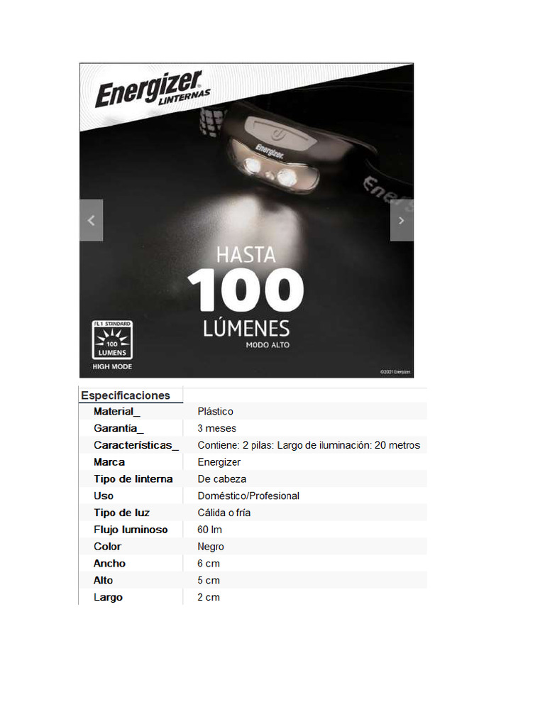 ENERGIZER | PDF