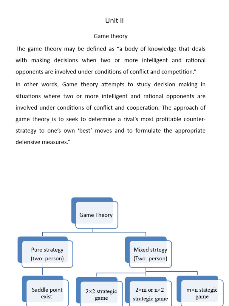Game Theory Concepts and Strategies | PDF | Game Theory | Economics Of ...