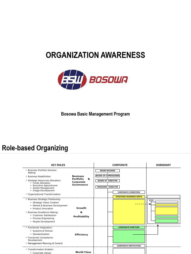 Bosowa Group Organizational Structure | PDF | Chief Executive Officer ...