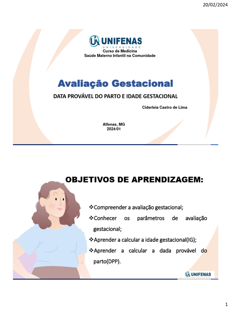 Tabela Gestacional 2024: Cálculos e Parâmetros | PDF | Gravidez ...