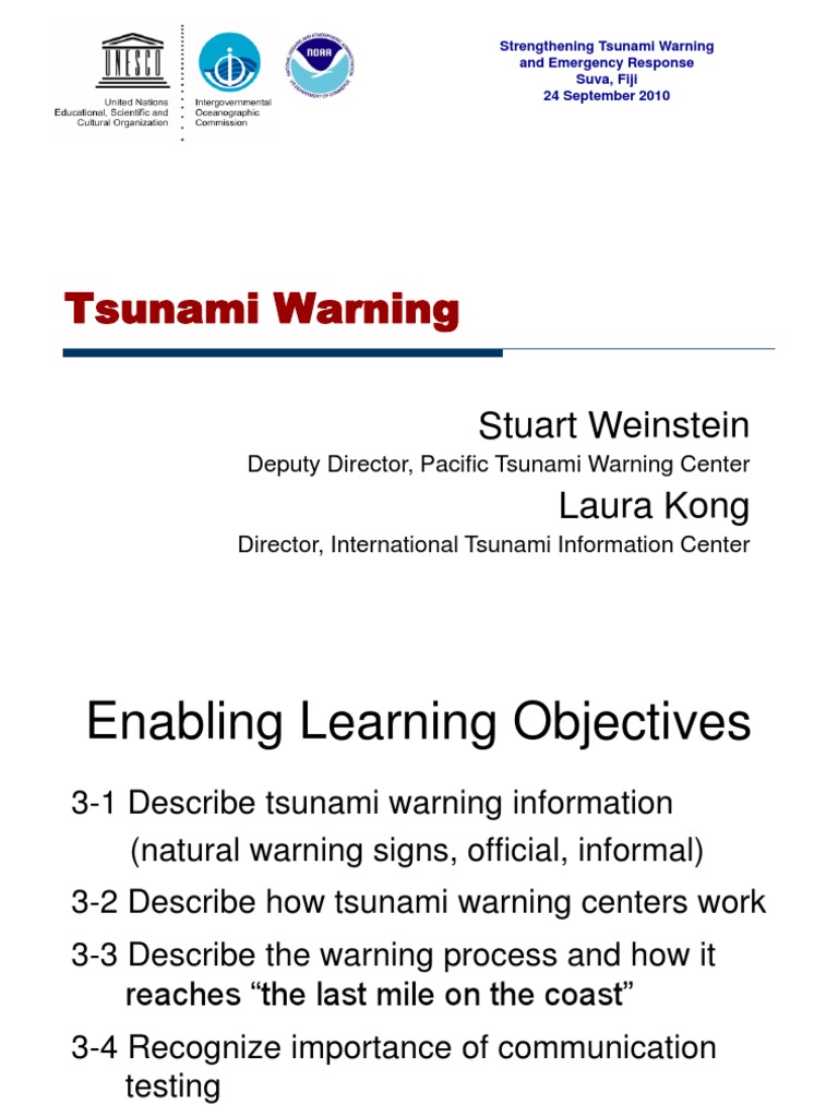 Tsunami Warning Systems Overview 2010 | PDF | Tsunami | National ...