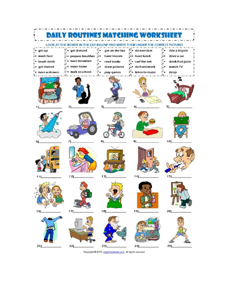 Exe 1 Daily Routines | PDF