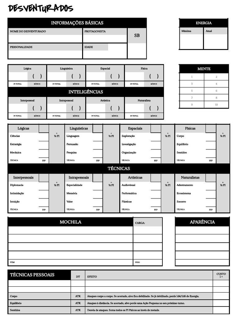 C pia de ficha preto e branco desventurados v1 0 1 pdf science