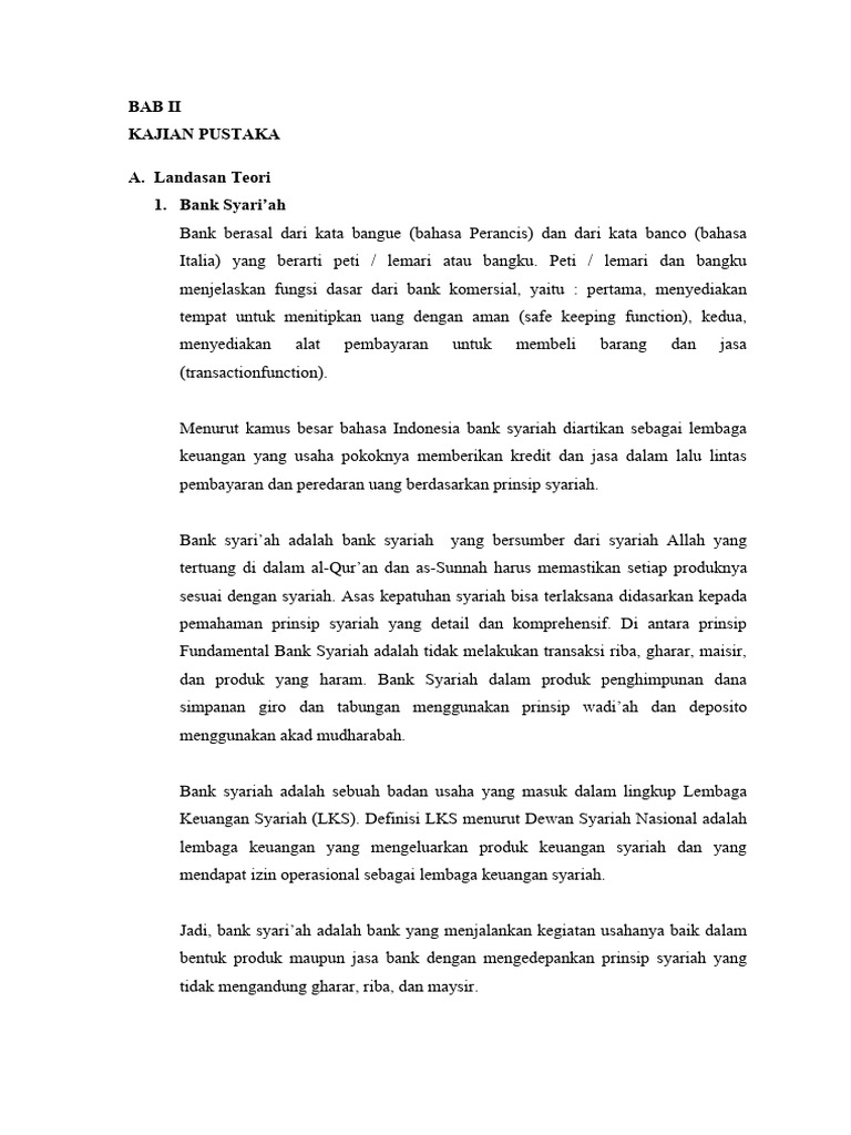 Bab Ii | PDF