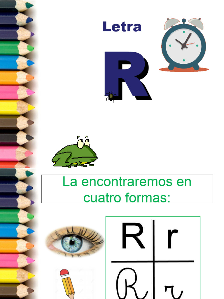 Actividades con la letra R para niños | PDF | Artes del Lenguaje y ...