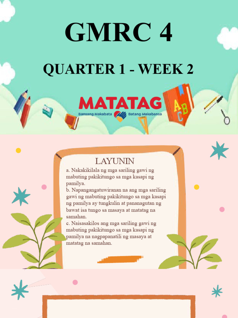 Q1-GMRC 4 Week 2 | PDF