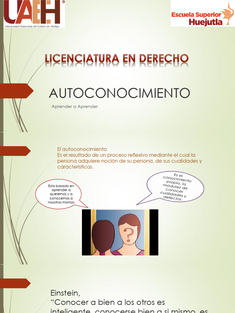 Importancia del Autoconocimiento y Autoestima | PDF | Autoestima ...