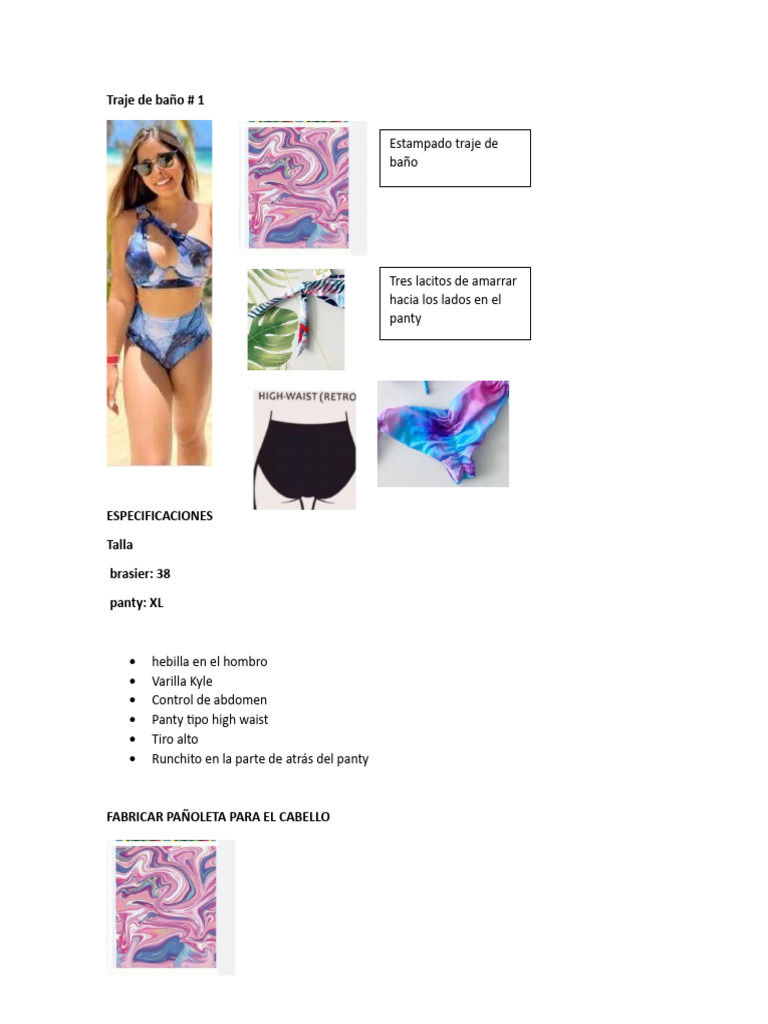 Traje de baño con control de abdomen | PDF