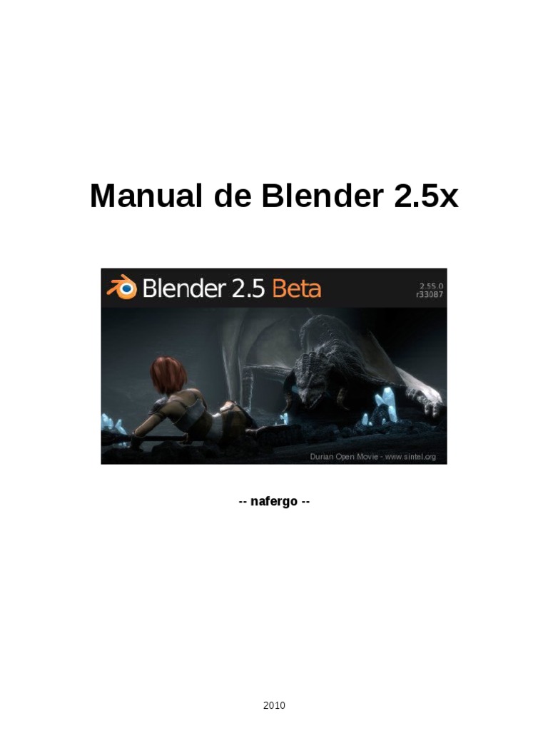 Manual do Blender 2.5x em Português | PDF | Blender (software) | Janela ...