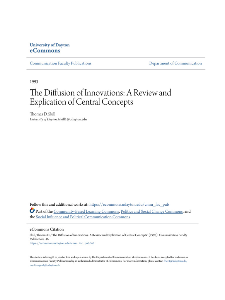 Diffusion of Innovations Explained | PDF | Innovation | Communication