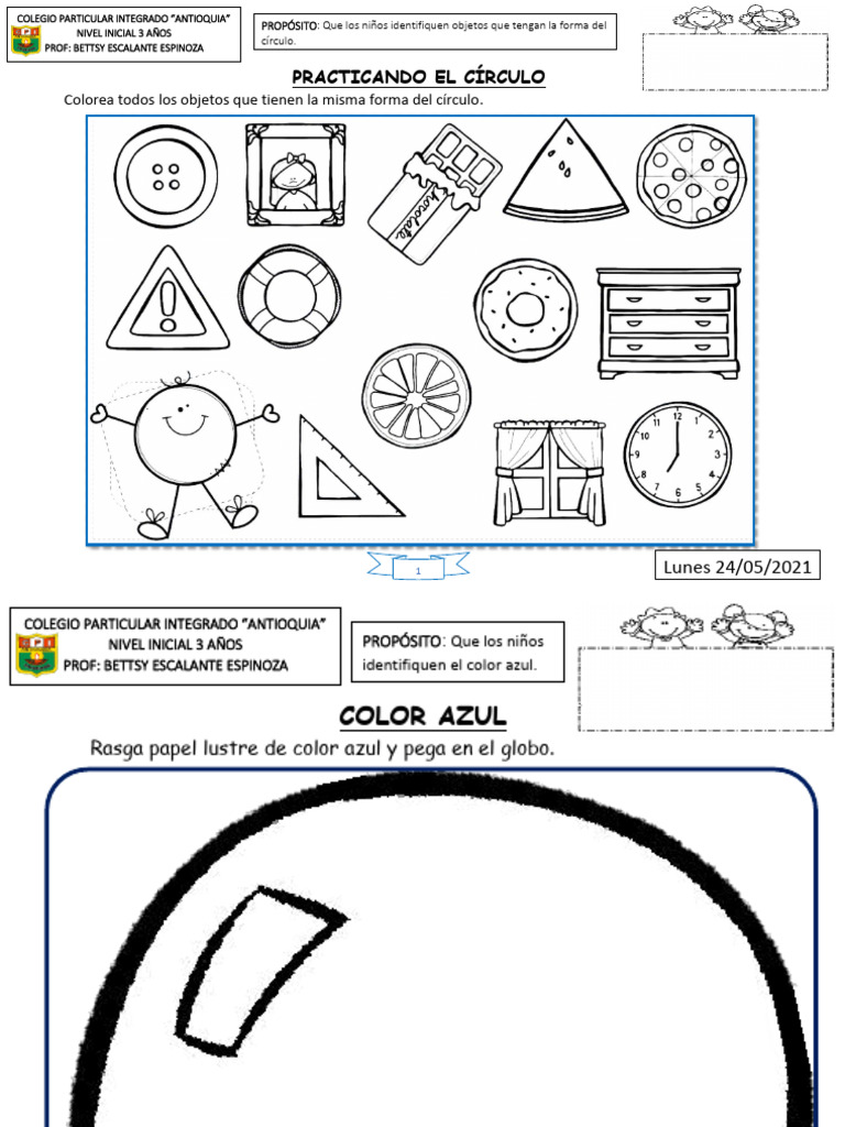 ACTIVIDADES DE LA SEMANA 4 - 3 Años | PDF | Hogar, jardinería y bricolaje