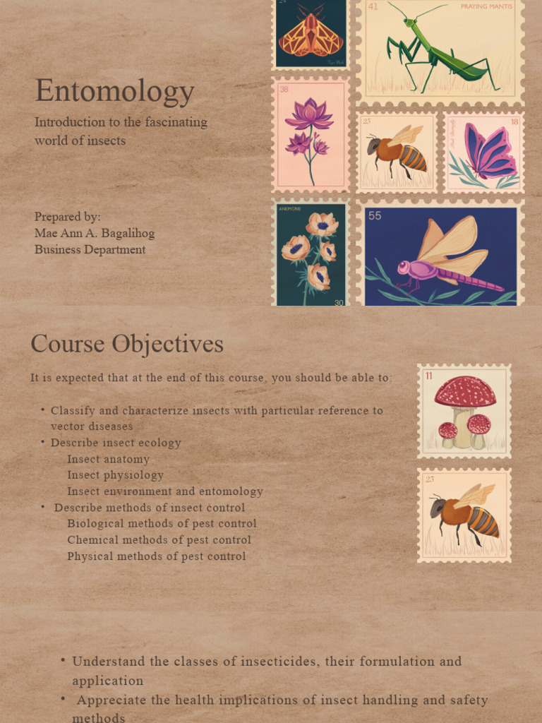 Introduction to Entomology and Insects | PDF | Agriculture | Entomology