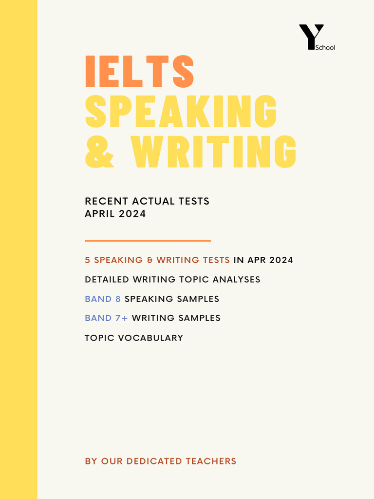 IELTS April 2024 Speaking & Writing Tests | PDF | Laughter | Verb